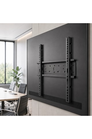 Sabit Televizyon Askı Aparatı 50"-95" İnce Profil Sağlam Metal Tv Duvar Braketi