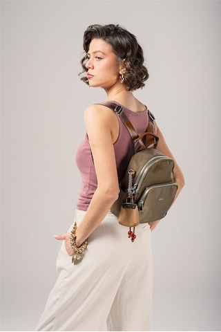 Ççs Kadın 18025 Sırt Ve Omuz Çantası Yeşil