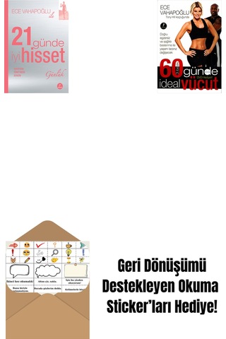 21 Günde İyi Hisset Günlük + 60 Günde İdeal Vücut + Okuma Sticker'ları