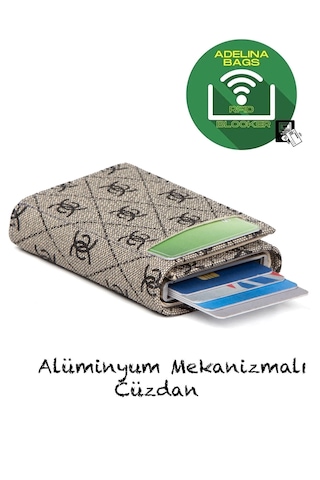 Newish Polo Rfid Özellikli Mekanizmalı Cüzdn Kartlk-suni Deri Füm Füme