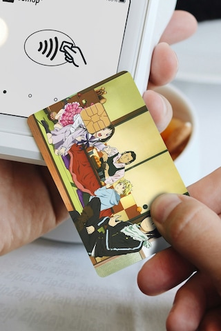 Noragami Kart Kaplama Sticker 8 Adet Çok Renkli