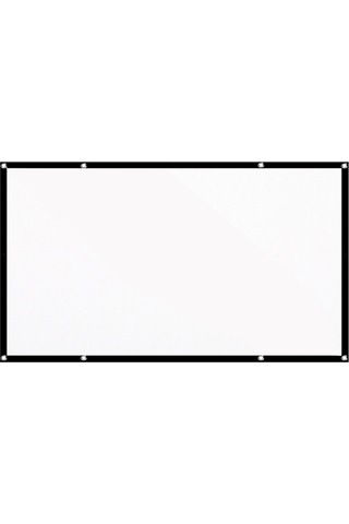 Lemestar 120 İnç 16:9 Projeksiyon Ekranı Taşınabilir Hd Projektör Ekranı Katlan Siyah Ve Beyaz