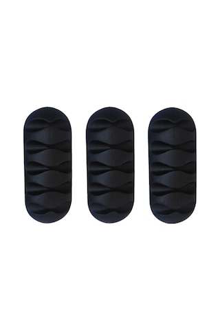 3 Adet 5 Kanallı Kablo Kanalı Tutucu Düzenleyici Sabitleyici N11.164