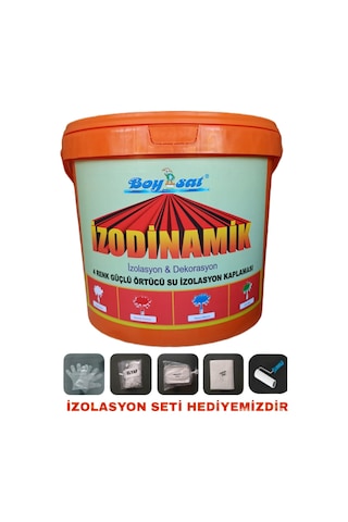 İzodinamik 4 Renk Güçlü Örtücü Silikonlu Su İzolasyon Kaplaması 1