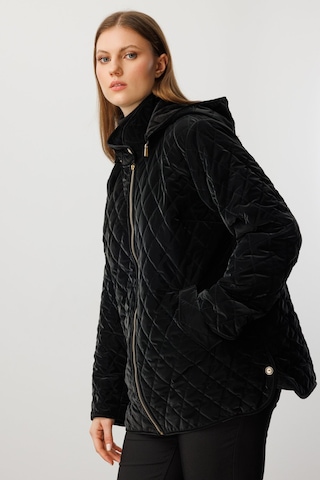 Ekol Kadın Büyük Beden Kapitone Şişme Mont 6805 Siyah Siyah