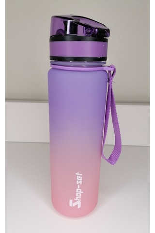 Shop-Set Tritan Motivasyonlu Su Matarası 650 ML Lila - Pembe