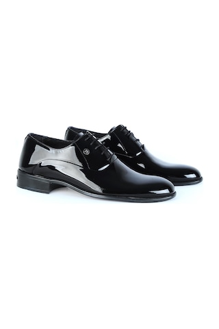 Pierre Cardin 7017 Groom Siyah Rugan Erkek Klasik Ayakkabı 001
