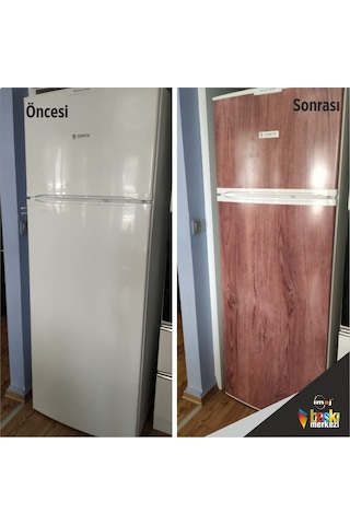 Buzdolabı-Bulaşık Makinesi Kapak Folyo Kaplama Ahşap Desen (389124858)