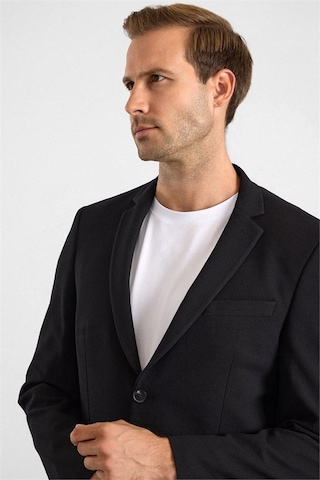 Süvari Siyah Slim Mono Yaka Düz Torba Cep 6 Drop Takım Elbise Stk1006900007-s09