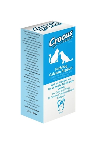 Crocus Kedi & Köpek Kalsiyum Destek 100 ML