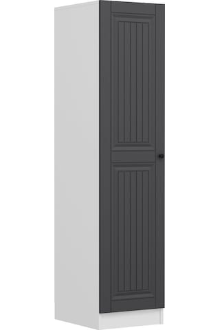 Minar Kale 1 Kapaklı Dolap İlkbahar Mebran 210cm - Beyaz/antrasit - Askılıklı Çok Renkli