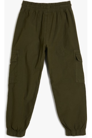 Koton Basic Jogger Pantolon Beli Bağlamalı Pamuklu Haki 4skb40021tw 4SKB40021TW853 Haki