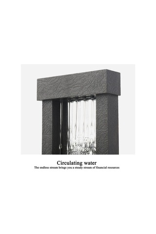 Fortunelane Usb Led Işıklı Masaüstü Su Fontanı, Doğal Taş Dekorlu, Ofis Ev Dekoru, Dinleyici Rahatlatıcı Su Sesleri