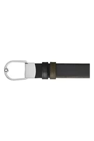 Montblanc Grain Deri At Nalı Tokalı 30 Mm Çift Taraflı Kemer 2221 Yeşil