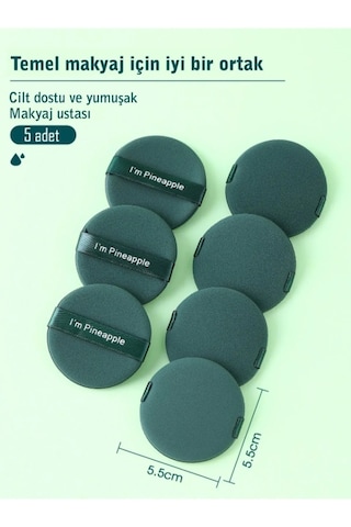 Muggio Parmak Makyaj Pudra Süngeri 5'li