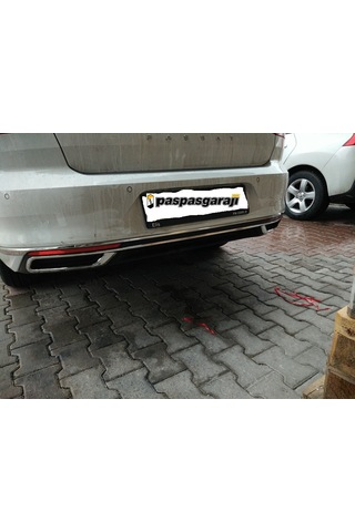 Vw Passat B8.5 Krom Egzoz Görünümü Difüzör Çıtası 3 Parça 2019 ve N11.3969