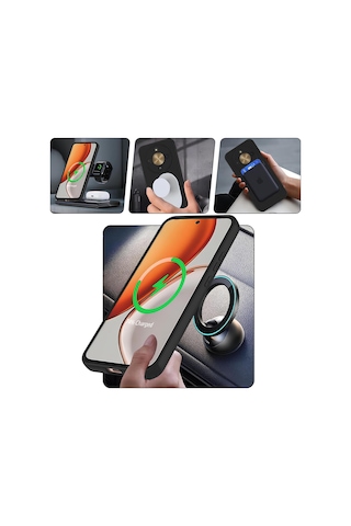 Honor Magic 8 Lite Kılıf Soft Tasarım Magsafe Halka Stand İçi Kadife Kapak