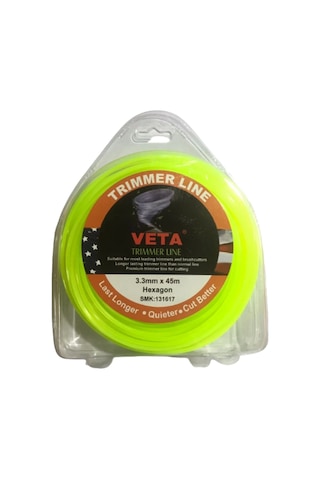 Veta 6 Köşeli 3,3 mm 45 mt Tırpan Misinası