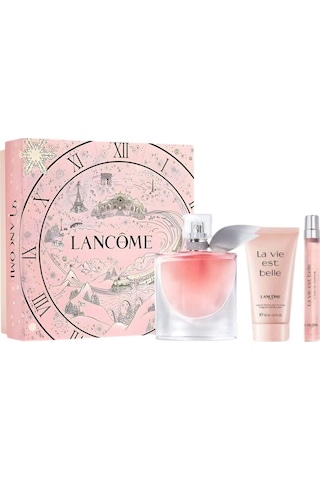 Lancome La Vie Est Belle Edp 50 Ml + Body Lotion 50 Ml + Edp 10 Ml Kadın Parfüm Seti Çiçek - Meyve