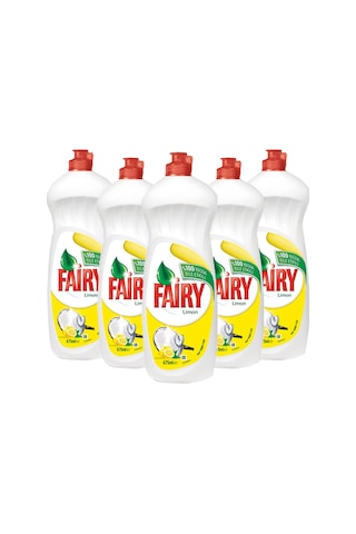 Fairy Sıvı Bulaşık Deterjanı Limon 650 ML x 5 Adet