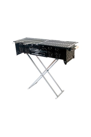 Cemre C17 Portatif Ayaklı Battal Kömürlü Mangal 30 X 80 Cm Kahverengi