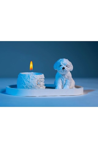 Sevimli Köpek Dekoratif Mumluk Set Çok Renkli