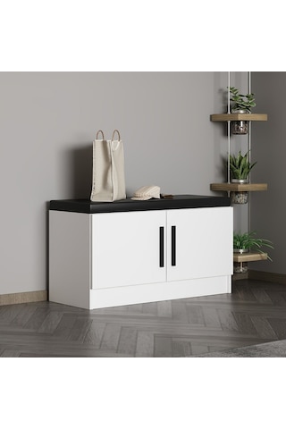 Minar Kale Ayakkabılık Minderli Beyaz Beyaz