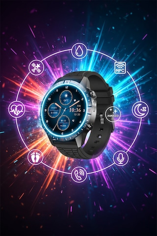 Amoled Ekranlı Gps Destekli Nfc Özellikli Sesli Asistanlı Akıllı Saat Sağlık Ve Spor Takipli