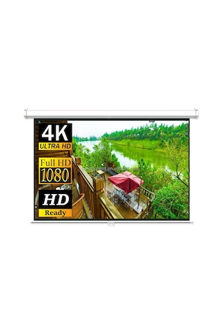 Dualtech 200x150 Cm 100" Manuel Projeksiyon Perdesi 4k Ultra Hd Sinema Perdesi
