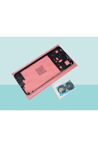 Tkgz - Oppo Realme C55 Full Kasa Arka Kapak Batarya Kapağı - Beyaz Çok Renkli