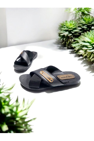 Erkek Çapraz Bant Rahat Taban Ev Ve Dışarı Terliği