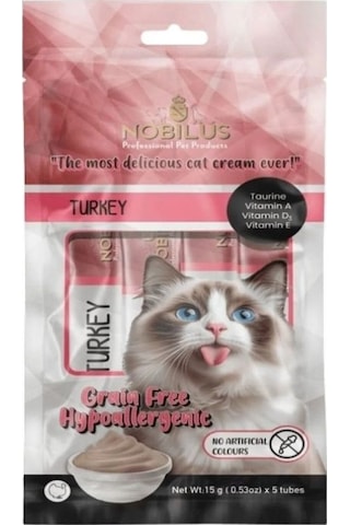 Nobılus Hindili Kedi Krema Ödülü 5x15g