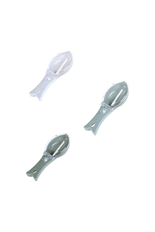 Cbtx 3 Parça Ct1682 Kalınlaştırılmış Plastik Balık Pulları Çekme Makinası Kapaklı Yeşil