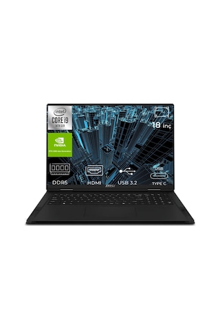 MSI Creatorpro X18 HX A14VKSG-481TR-K0004 Core i9 14900HX 128 GB 4 TB+4 TB RTX3500 Ada 18" W11P Dizüstü Bilgisayar