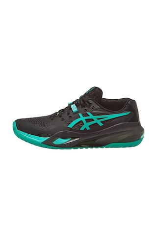 Asics Gel Resolution X Erkek Siyah Yeşil Tenis Ayakkabısı Siyah