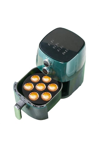 7 Gözlü Silikon Çok Amaçlı Airfryer Muffin Cupcake Kek Ve Çörek Pişirme Kalıbı 5492 Çr
