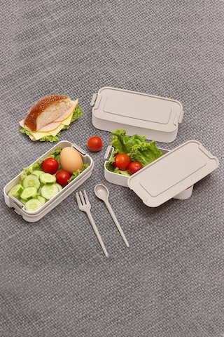 Kapris Bej 3 Katlı Beslenme Kutusu Yemek Taşıma Kabı Sefer Tası
