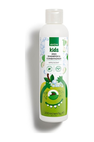 Kids 2 Si 1 Arada Çocuklar İçin Elma Kokulu Şampuan Ve Saç Kremi 200 Ml. Tüm Saçlar