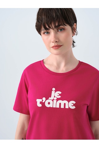 Loft Regular Fit Fuşya Kadın T-shirt Lf2039128 Fuşya