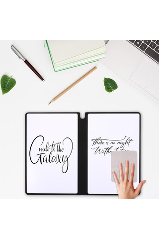 Hombey Siyah A5 Yeniden Kullanılabilir Silinebilir Defter - Masa Üstü Not Alma, Mesaj Tahtası, Yazma Ve Taslak Çizim İçin - 1 Beyaz Tahta Kalemi Ve Silme Bezi Hediye Siyah