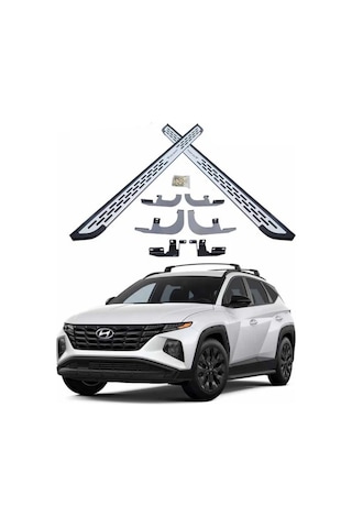 Hyundai Tucson Yan Basamak Kromlu Model 2022-2024 Arası Uyumlu
