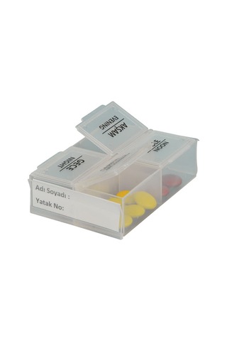 River World Günlük Ilaç Saklama ve 4 Öğün Hatırlatma Kutusu