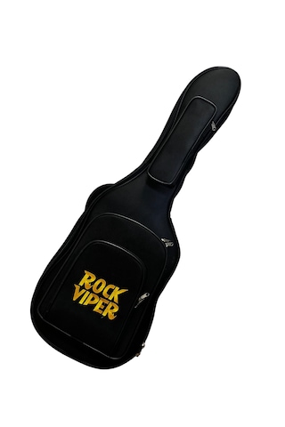 Rock Viper Gold Siyah Profesyonel Kalın Pedli Elektro Gitar Kılıf