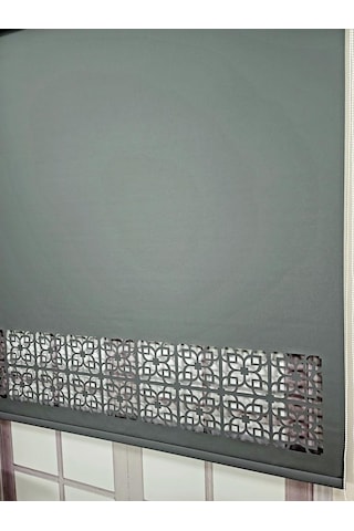 Stor Perde Desenli Lazer Kesim Kalın Kumaşlı Ml105