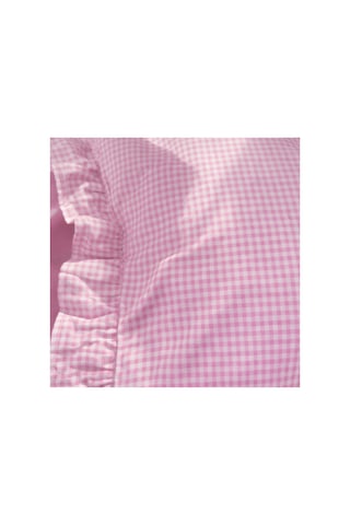 Lief Home %100 Pamuklu Pembe Pötikareli Fırfır Detaylı Bebek Yastık Kılıfı 35x45 1 Adet