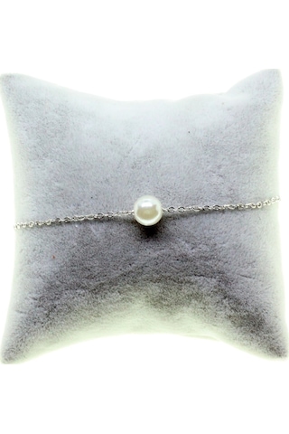 X-Lady Accessories Gümüş Renk Sf Zincir İncili Bijuteri Bileklik - 2873 Çok Renkli