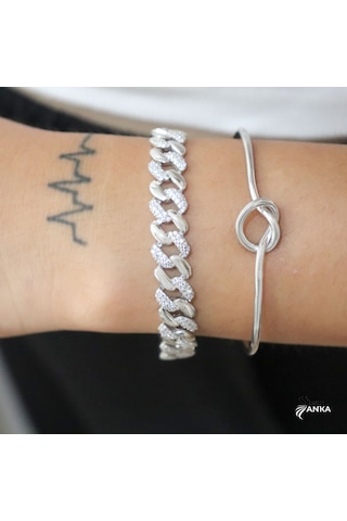 925 Ayar Gümüş Zarif Gurmet Bileklik N11.3929