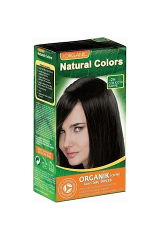 Natural Colors 2n Çok Koyu Kahve Organik Saç Boyası