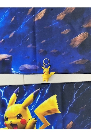 Pikachu Sırt Havlusu Seti Ön Ve Arka Anahtarlık Hediye
