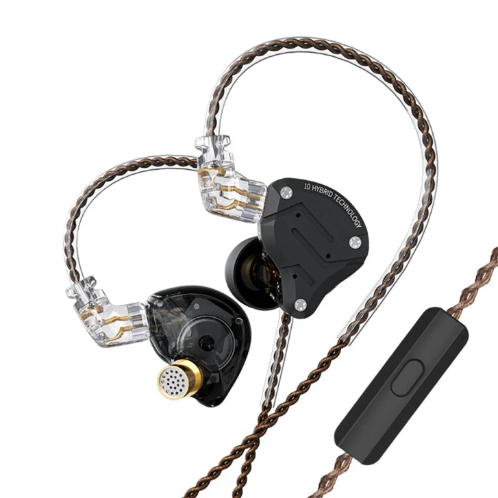 Kz Zs10 Pro Stone Black Mikrofonlu 3.5mm Kulak İçi Hibrit Kulaklık Kz-zs10-pro-mıc-stoneblack